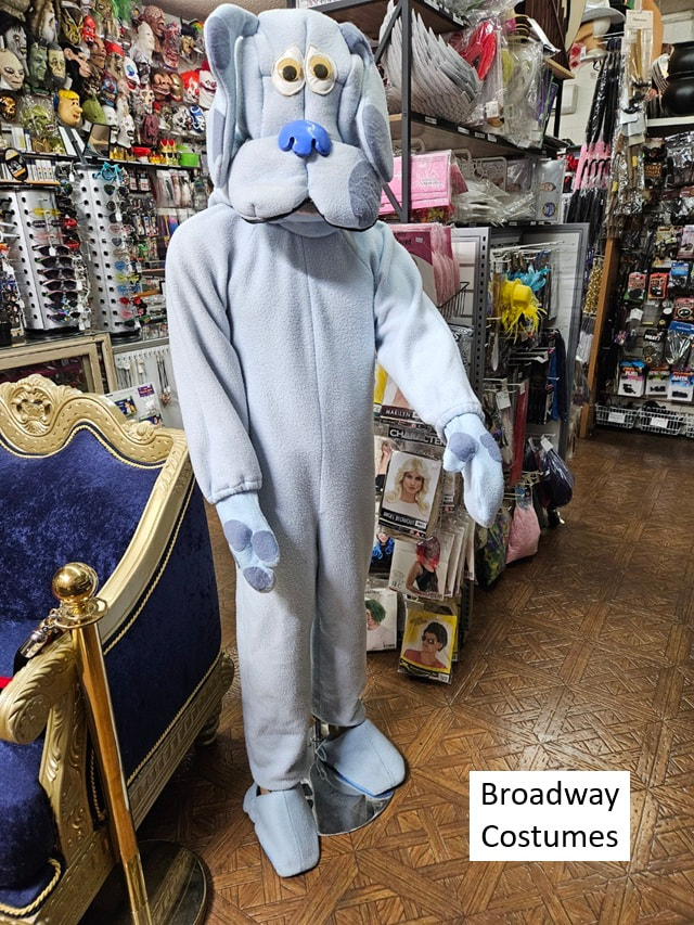 picture of our Blue Dog mascot costume