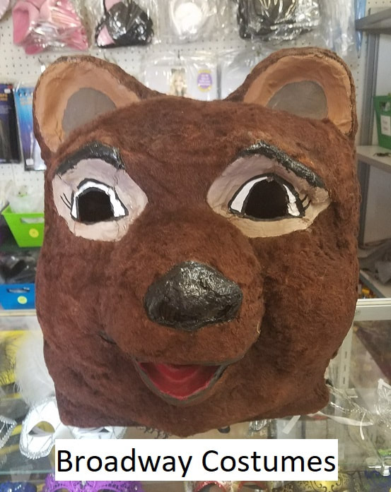Picture of our circus bear mascot head