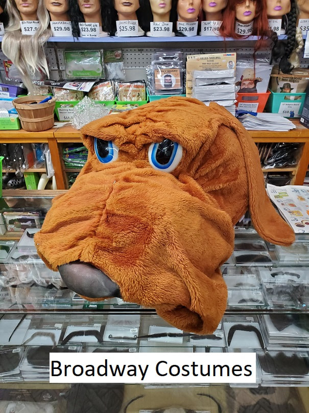 PIcture of our bloodhound dog mascot head