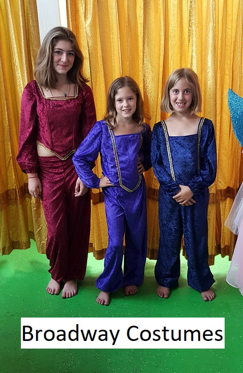 picture of various smaller sized costumes we may have available
