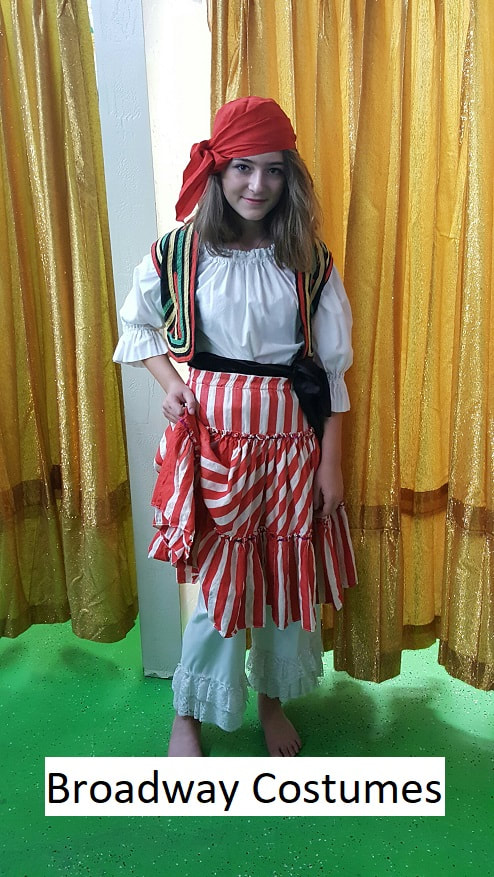picture of various smaller sized costumes we may have available