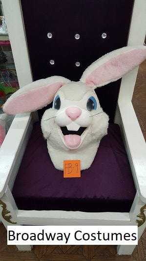 Picture of one of our fur-covered Easter Bunny heads